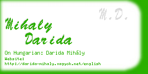 mihaly darida business card